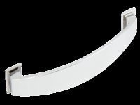Augusta Bow Handle+BP Zinc Alloy Polished Chrome 128mm Fixing Centres