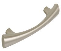 Arco Bow Handle Zinc Alloy Sat Nickel 128mm Fixing Centres