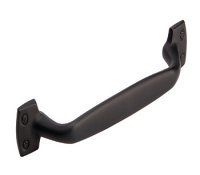 Knightsbridge D Pull Handle Zinc Alloy Black 96mm Fixing Centres