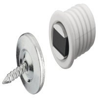 Mortice Magnetic Catch 1.4kg Steel/Plastic Wht