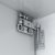 Cabinet Hanger Screw-On Scarpi-4 Screw-on left hand