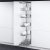 please look Centre mounting height adjustable For cabinet width 300 mm basket width 230 mm installed height 1700-1950 mm 5 baskets included