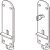Flush Drop Bolt Inward Opening Bottom Mounting for Folding Patio Doors Slido Fold 100-U Top hung end folding system Length 190 mm without lock satin finish