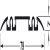 Bottom Track Double for Sliding Aluminium Framed Doors Aluflex 80 Bottom rolling system Length 3000 mm