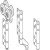 HafeleFld 100 Inter Hanger Set 316 SSS