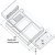 Extending Pencil Tray Undermounting Plastic Black finish