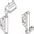 Pivot Set for Folding Patio Doors Slido Fold 100-U Top hung end folding system Satin finish