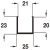 Bottom Support Channel for Folding Patio Doors Slido Fold 100-U Top hung end folding system Length 3000 mm