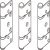 Hinge Set Offset Inward Opening for Folding Patio Doors Slido Fold 100-U Top hung end folding system Gold finish