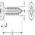 Hospa Chipboard Screw, Countersunk Head, PZ, Fully Threaded, Burnished, 3.5 x 17 mm