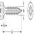 Spax Chipboard Screw, Countersunk Head, PZ, Fully Threaded, Yellox Coated, 3 x 12 mm