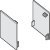 Slido D-Li12 120F End Caps Plastic Aluminium