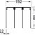 Top Track Triple for Sliding Aluminium Framed Doors Aluflex 80 Bottom rolling system Length 3000 mm