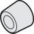 Rubber Buffer for Sliding Interior Doors Hawa-Junior Top hung system Ø 19 mm