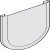 Patch Assembly Cover Plates for Sliding Glass Interior Doors Hawa-Junior Top hung system Stainless steel finish