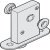 Floor Spring for Folding Interior Doors Slido W-Fold32 100T Top hung system With rosette for systems with bottom track
