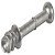 Minifix M100 Con Bolt 5/34mm Steel Bright