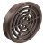 Vent Trim Rectangle D48mm Plastic Brown