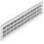 Ventilation Grille Rectangle 550x64mm Anodised M.Silver Fire Rated