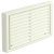 Fixed Louvre Grille with Round Spigot System 5 white