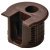 Rafix 20 Housing w Ridge 19mm Plastic Brown
