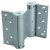 Spring Hinge Double Action 125 x 85 mm Steel Silver lacquered