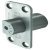 Emergency Release Door Stop for use with Double Action Pivot Sets with R8 Corners Allows double action door to operate as a single swing Stainless steel