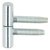 Startec Drill-In Hinge D16x54mm Galvanised Wht
