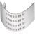 Dimple Bow Handle Zinc Alloy PC 128mm Fixing Centres