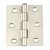 Butt Hinge Removable Pin Steel 1840 Length x width: 75 x 49 mm flap thickness 1.5 mm polished chrome