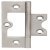 Butt Hinge Flush 75 x 51 mm Steel Provides 180° door opening Satin chrome plated