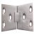 Butt Hinge Counter Flap 102 x 32 mm Brass With brass pin Satin chrome