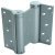 Spring Hinge Double Action 150 x 95 mm Steel Silver lacquered