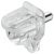 Shelf Support D3mm Plug Steel Glv/Plastic Trans