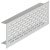 Ventilation Grille Rectangle 500x70mm Anodised M.Silver