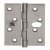 Butt Hinge Security 102 x 76 mm 304 Stainless Steel Phoenix Slimline Staggered hole pattern Square corners satin