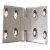 Butt Hinge Counter Flap 114 x 38 mm Brass With brass pin Satin chrome