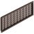 Ventilation Grille Rectangle 225x120mm Plastic Brown