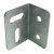 Angled Bracket with Horizontal and Vertical Slot Galvanized