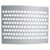 Ventilation Grille Rectangle 450x70mm Anodised M.Silver