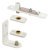 Dbl Action Pivot Set - Frame M.Steel Wht