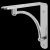 Fixed Bracket 222x222mm 40kg/Pr Steel PC