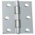 Butt Hinge Steel 1838 Length x width: 75 x 49 mm max. door weight 25 kg polished chrome