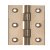 Butt Hinge DPBW D9x76x51mm Ext Brs Polished Brass
