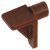 Shelf Support D6mm w Goove Plug Plastic Wht