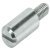 Shelf Support D5mm M4 Sleeve Plug Steel NP