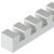 Crossbar for Ventilation Grilles Length 250 mm Can be cut to size Silver coloured E6\\V1