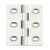 Broad Style Hinge 51x29mm Brass Self