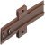 Connecting Fitting for Appliance Doors Plastic Brown