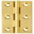Broad Style Hinge 64x35mm Brass Polished Brass